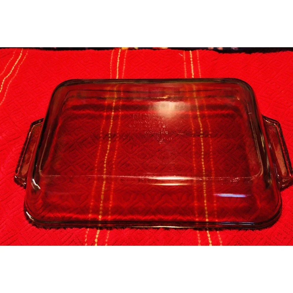 Anchor Ovenware 2qt Baking Dish 11.5x8x2 Inches Brown Amber‎ Glass Dish